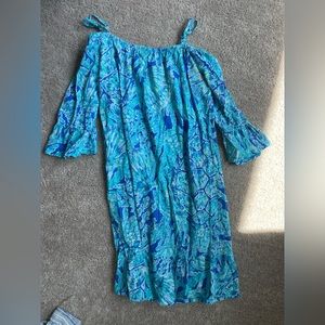 Lily Pulitzer blue dress 100% cotton children’s (size 12-14)
